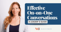 Melissa White Boyer smiling in a professional headshot for her leadership guide on effective one on one conversations